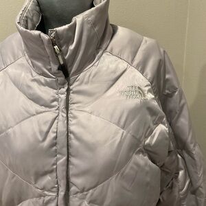 The North Face Women's Light Gray Puffer Jacket